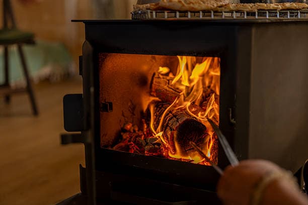 Wood-Burning Fireplace